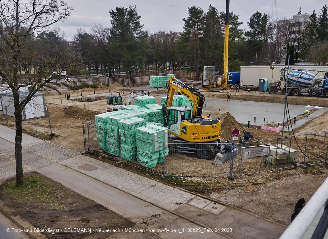 24.02.2023 -  Baustelle Haus für Kinder in Neupelach Quiddestraße 3
